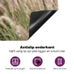 Gras - Close up - Groen Inductie beschermer vinyl 3mm middel -zzzzzzz-cc-onderkant