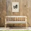 Ovaal - Olijfgroen - Simpel Tuinposter op houten frame 2 cm dik klein -sfeer4