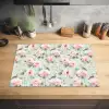 Rozen - Vogels - Pastel - Kleurrijk Inductie beschermer vinyl 3mm klein 276 -sfeer5