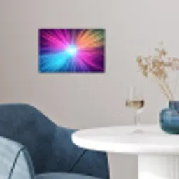 Abstract - Light - Burst - Modern - Colorful poster papier klein -sfeer3