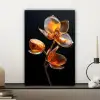 Bloem - Orchidee - Oranje canvas 2cm klein -sfeer6