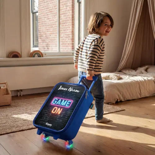 Game - Neon - Muur Kinderkoffer - Blauw klein -sfeer1