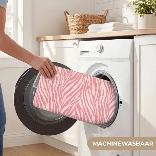 Zebra - Print - Roze Badmat klein 997 -USP_WasbaarNL