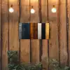 Hout - Planken - Donker - Warm tuinposter los doek klein -sfeer1