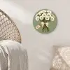 Lint - Boeket - Groen - Quote Wandcirkel kunststof plaat 5mm dik klein -sfeer5