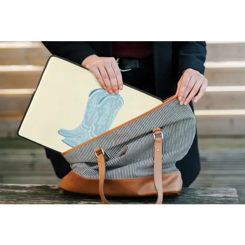 Illustratie - Cowboylaarzen - Patroon laptophoes neopreen klein -tas