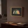Kerstbomen - Kleurrijk - Lichtjes - Ster Light Box met batterij (Wandlamp) middel -sfeer1