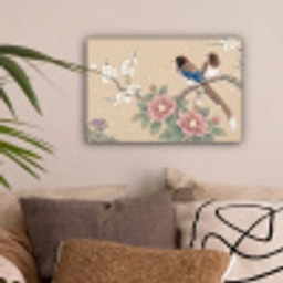Bloemen - Vogels - Bloemen canvas 2cm klein -sfeer1