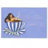 Mok - Koffie - Vrouw - Paars Deurmat klein -zkaufland3d