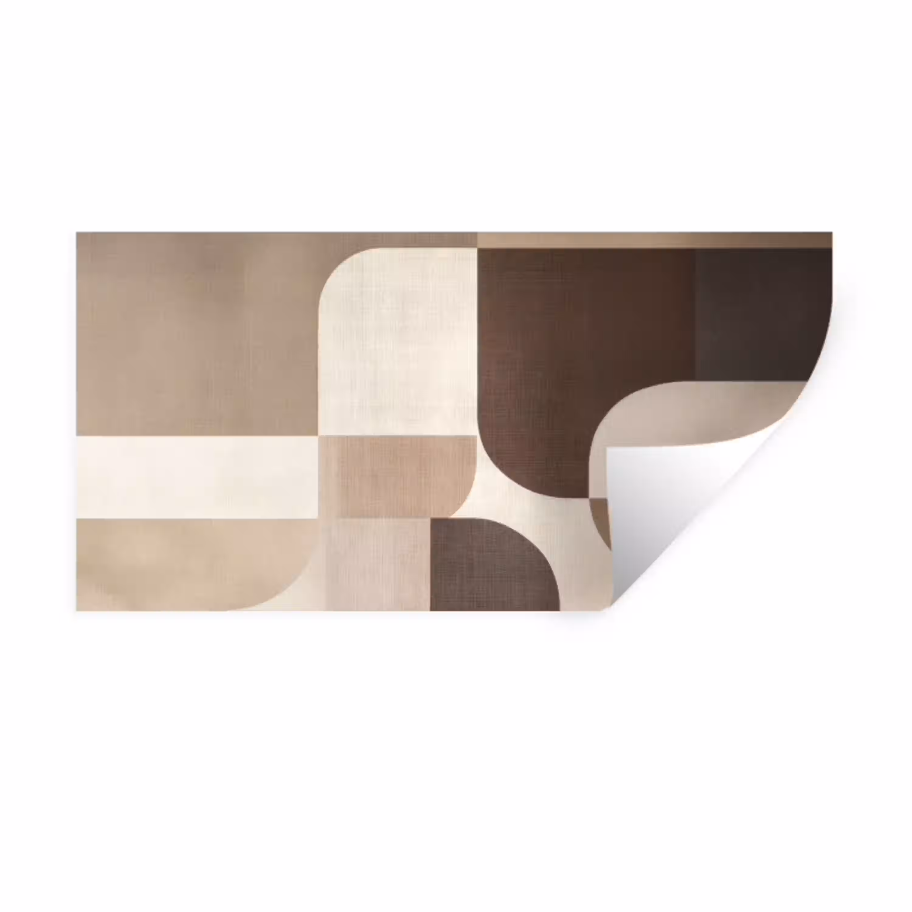 Geometrisch - Geweven structuur - Modern Muursticker klein -3d