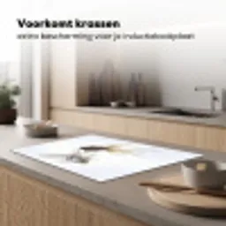 Goudvissen - Modern - Wit Inductie beschermer vinyl 3mm klein -sfeer1
