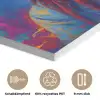Regenboogkleuren - Man - schilderij PET vilt klein -closeup_DE