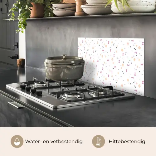 Wit - Vormen - Kleuren keuken achterwand spatscherm klein 900 -usp_NL