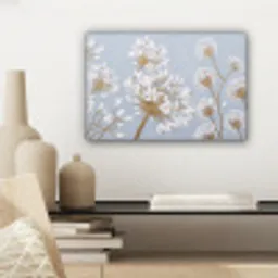 Illustratie - Bloemen - Blauw canvas 2cm klein -sfeer6