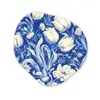 Bloemen - Delfts Blauw - Patroon - Tulp Wandcirkel Organisch Forex 3mm klein -3d