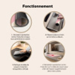 Kers - Slagroom - Roze Inductie beschermer vinyl 3mm middel -usfeer9_FR