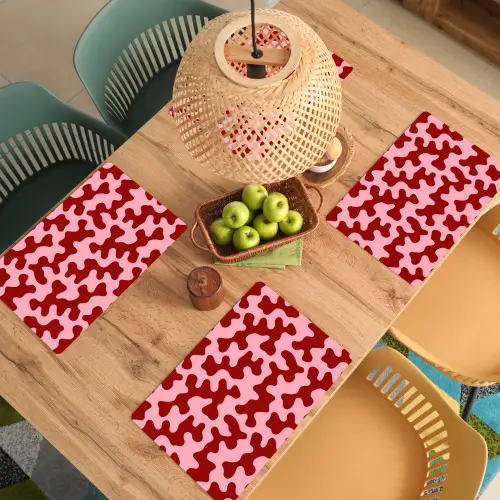 Modern - Abstract - Rood Placemat vinyl groot 368 -zzsfeer5_Kitchenyeah-website