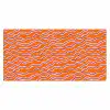 Retro - Golvend - Oranje Muismat XXL klein 681 -3d_leeg