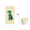 Dinosaurus - Turquoise - Stekels fotobehang vinyl groot -3d
