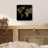 Wereldkaart - Goud - Luxe - Aarde - Zwart plexiglas 5mm klein -sfeer4