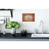 Abstract - Boom - Wit - Bladeren Muursticker klein -keuken
