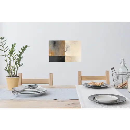 Boom - Vlakken - Takken - Kleurverloop Muursticker klein -eettafel