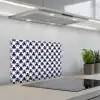 Oceaan - Octo - Blauw - Wit keuken achterwand spatscherm klein 900 -3d_schuin