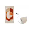 Illustratie - Abstract - Vormen - Rood fotobehang vinyl groot -3d
