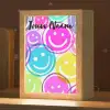 Smileys - Kleurrijk - Neon Light Box met kabel (Kinderlampje) klein -zzz_3d_website