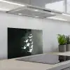 Vogel - Japandi - Groen keuken achterwand spatscherm klein -3d_schuin