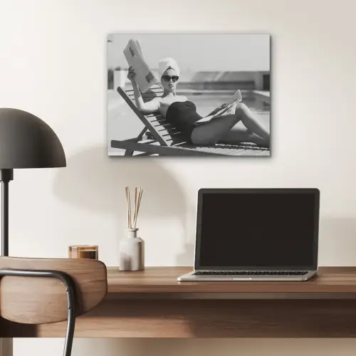 Glamour - Modern - Zwart - Wit PET vilt klein -sfeer5