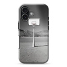 Basketbalpaal - Landschap - Zand - Wit Toughcase MagSafe Apple iPhone 17 klein -3d