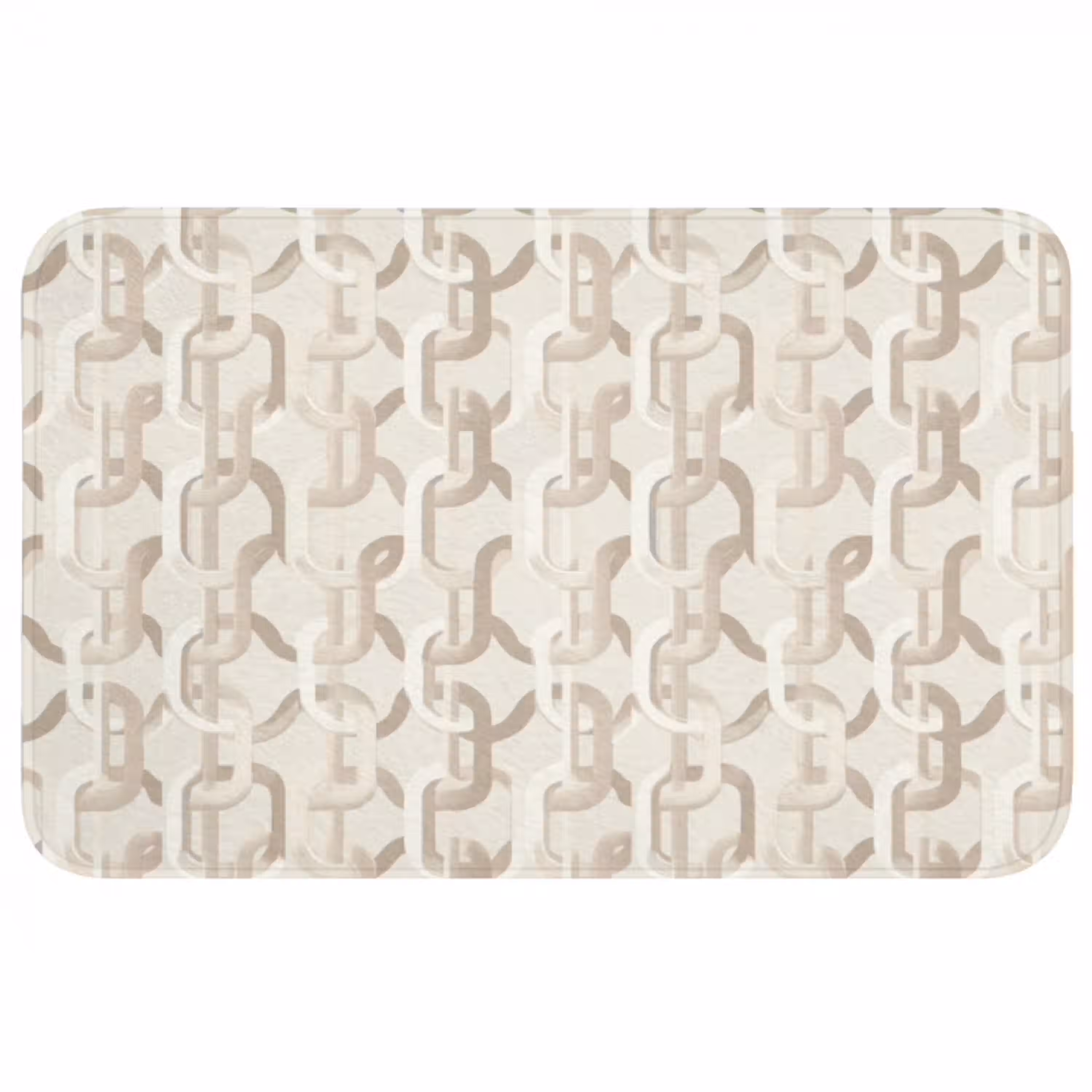 Motief - Abstract - Beige WCmat middel 1009 -3d