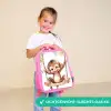 Aap - Dier - Kinderen - Jungle Kinderrugzak - Roze middel -sfeer1_NL