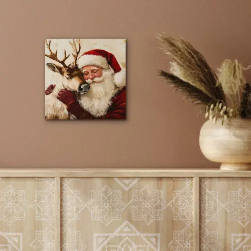 Kerstman - Rendier - Kerst - Christmas aluminium wit klein -sfeer4