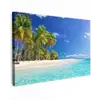 Strand - Zee - Palmboom - Zon - Zomer canvas 2cm klein -z3d