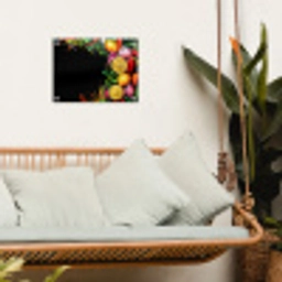 Citroenen - Peper - Kruiden - Graffiti - Verf - Abstract tuinposter los doek klein -sfeer7