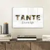 Tante - Lettercollage plexiglas 5mm klein -sfeer1
