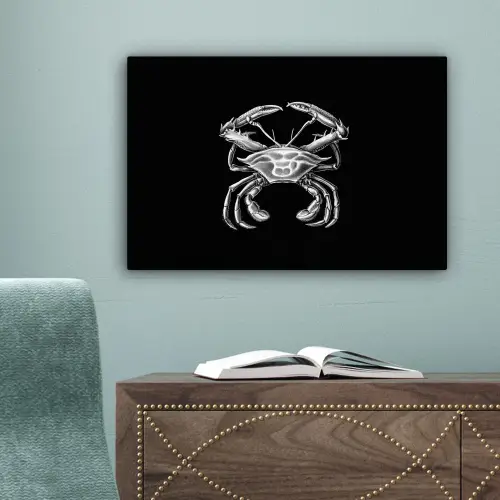 Ernst Haeckel - Krab - Oude meesters - Vintage - Dieren - Kunst canvas 2cm klein -sfeer4