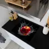 Appel - Rood - Water - Zwart - Fruit Inductie beschemer met haakjes middel -sfeer1