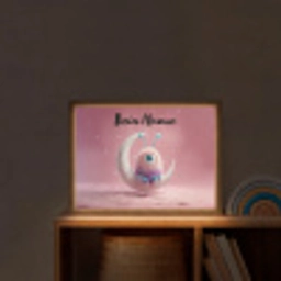 Maan - Monster - Roze Light Box met batterij (Wandlamp kind) middel -sfeer1_kind