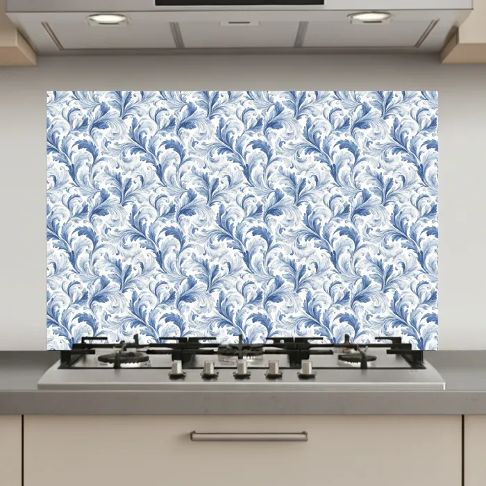 Frans - Citroen - Royaal - Bladeren - Blauw keuken achterwand spatscherm klein 900 -3d_website
