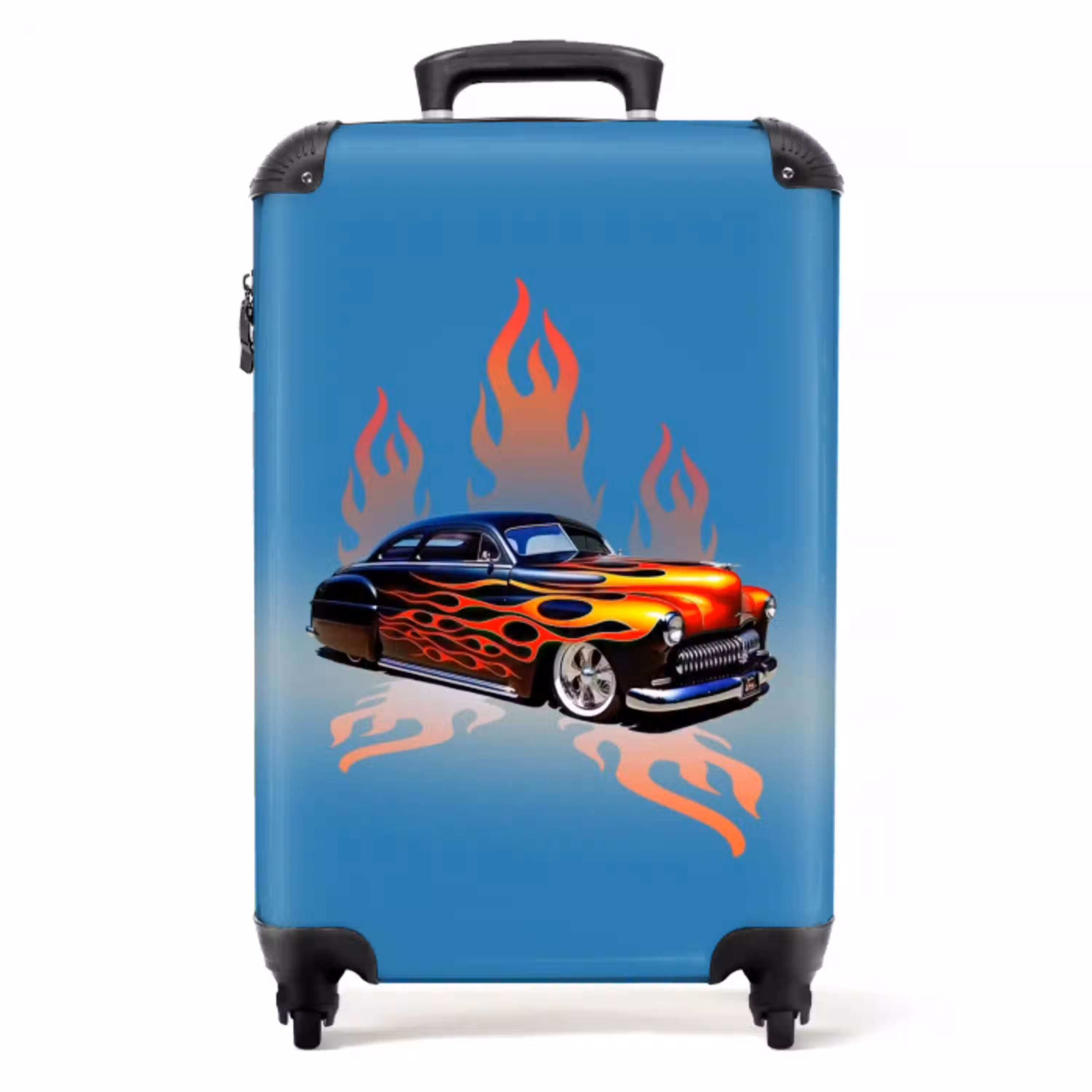 Hotrod flames NBS - Handbagage koffer - Unisex middel -productfoto_recht