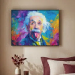 Oude man - Expressief - Kleurrijk Textielframe - compleet frame klein -sfeer1