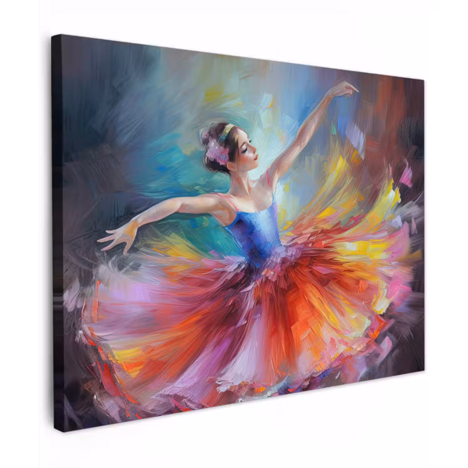 Canvas schilderij - Schilderij - Olieverf - Dans - Ballerina