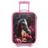 Goudbruin paard tussen de bloemen Kinderkoffer - Roze klein -zz3dotto