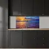 Zee - Strand - Zonsondergang - Wolken - Horizon keuken achterwand 2 middel -sfeer1