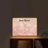 Eenhoorn - Wolken - Roze Light Box met batterij (Wandlamp kind) middel -sfeer1_kind