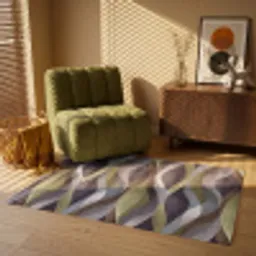 Retro - Banen - Kleurrijk Vloerkleed Rechthoek klein 1091 -atmosphere_sfeer1_global