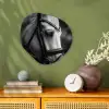 Paard - Schimmel - Portret Wandcirkel Organisch Forex 3mm klein -sfeer2